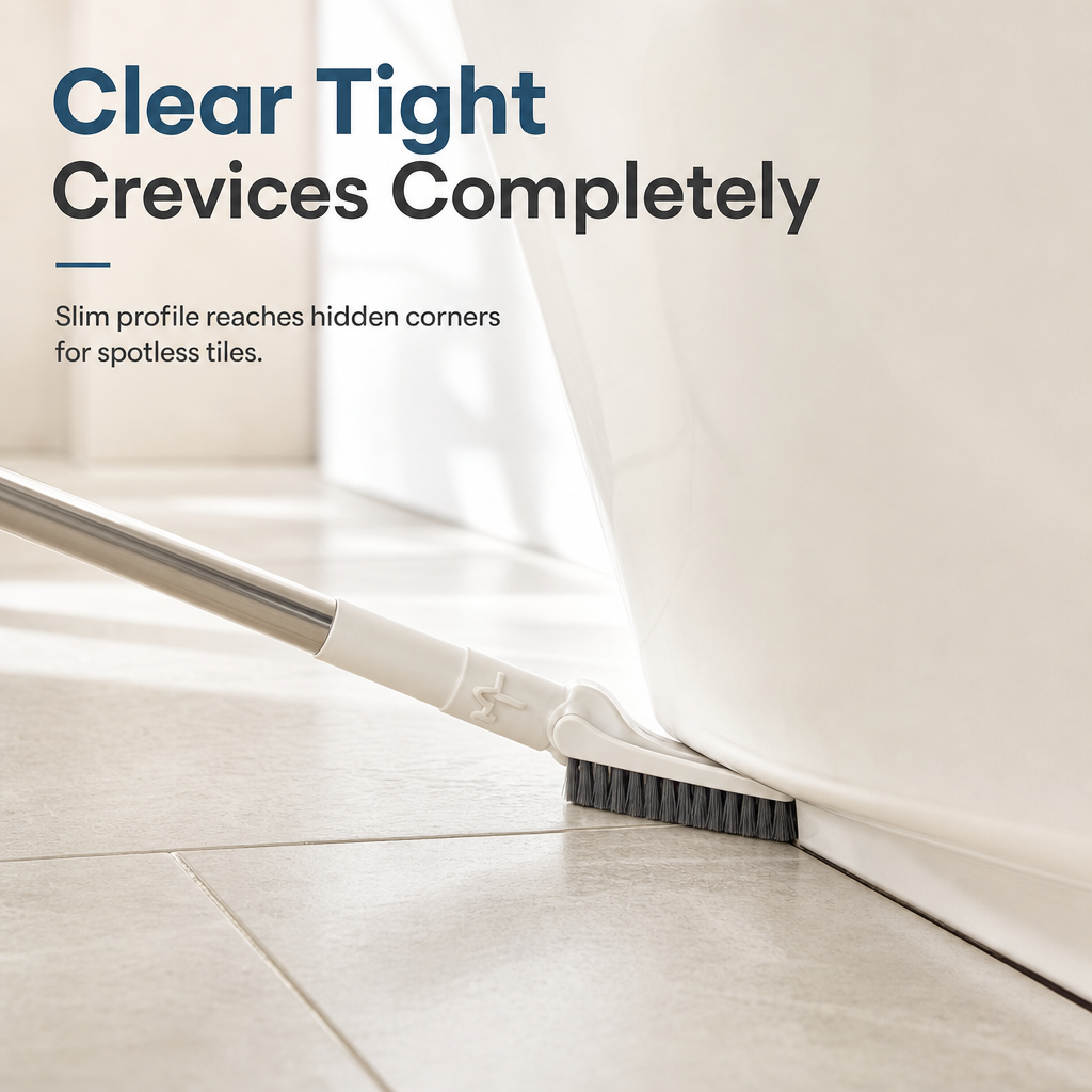 🧹 Multi-Purpose Floor Scrub Brush – Extendable Long Handle for Easy Cleaning